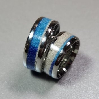 Stainless Steel with Lapis lazuli, Turquoise, Sand