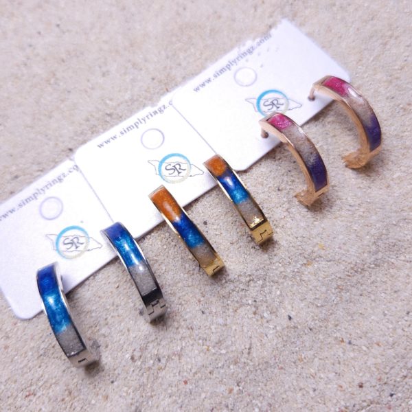 Huggie stud earrings (big)