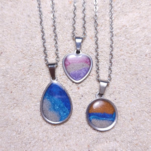 Inlay Pendant Necklace