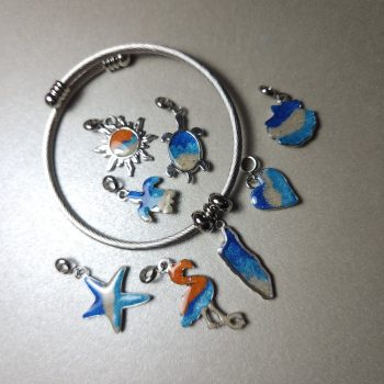 Complete Simply Ringz Charm Bangle with Charms