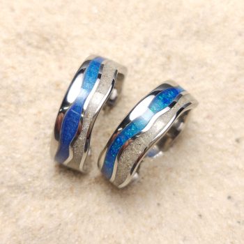 2 channel Wave ring stainless steel (8mm)